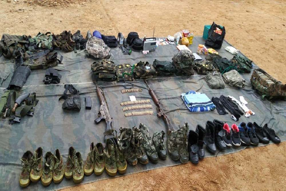 Large quantities arms and ammunition were recovered in search operation carried out in Manipurs Kekru Naga village.