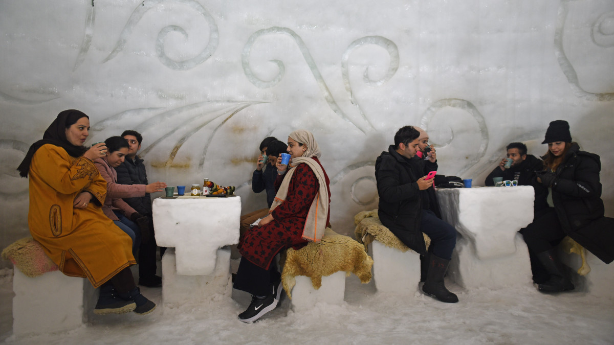 Hot Coffee At World's Largest Igloo Cafe In Gulmarg