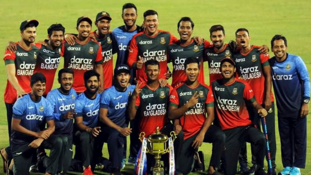 Amra Korbo Joy is a song sung by the Bangladesh cricketers after every success story. Bangladesh cricketers