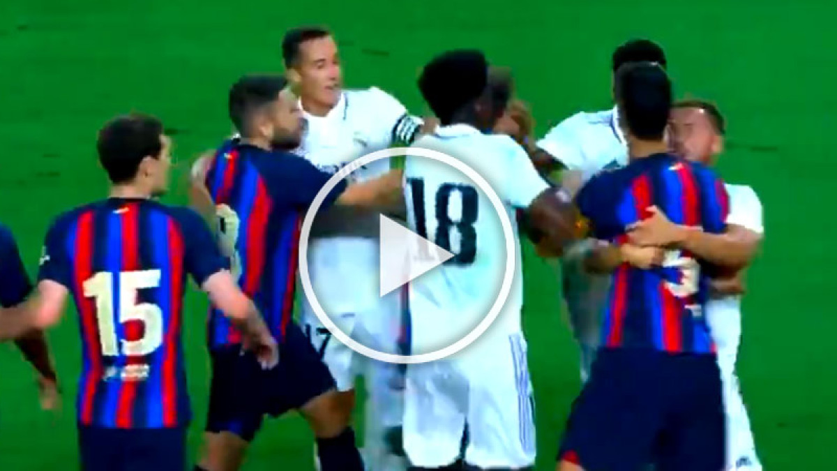 Real Madrid Vs Barcelona Raphinha Scores Stunner In Heated Preseason