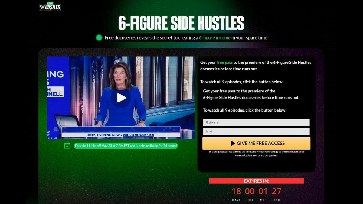 6-Figure Side Hustles Review - Legit Docuseries Film On How To Make Six Figure Income Money Streams? - Vimarsana News