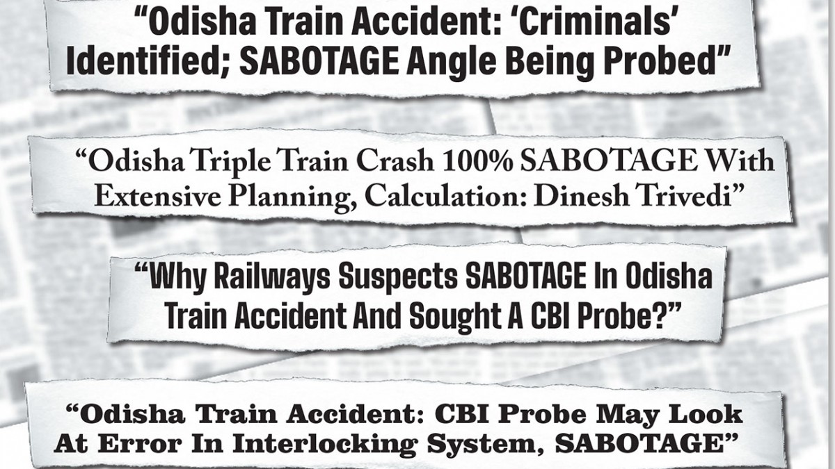 Odisha's Train Tragedy: The Sabotage Theory - Vimarsana News