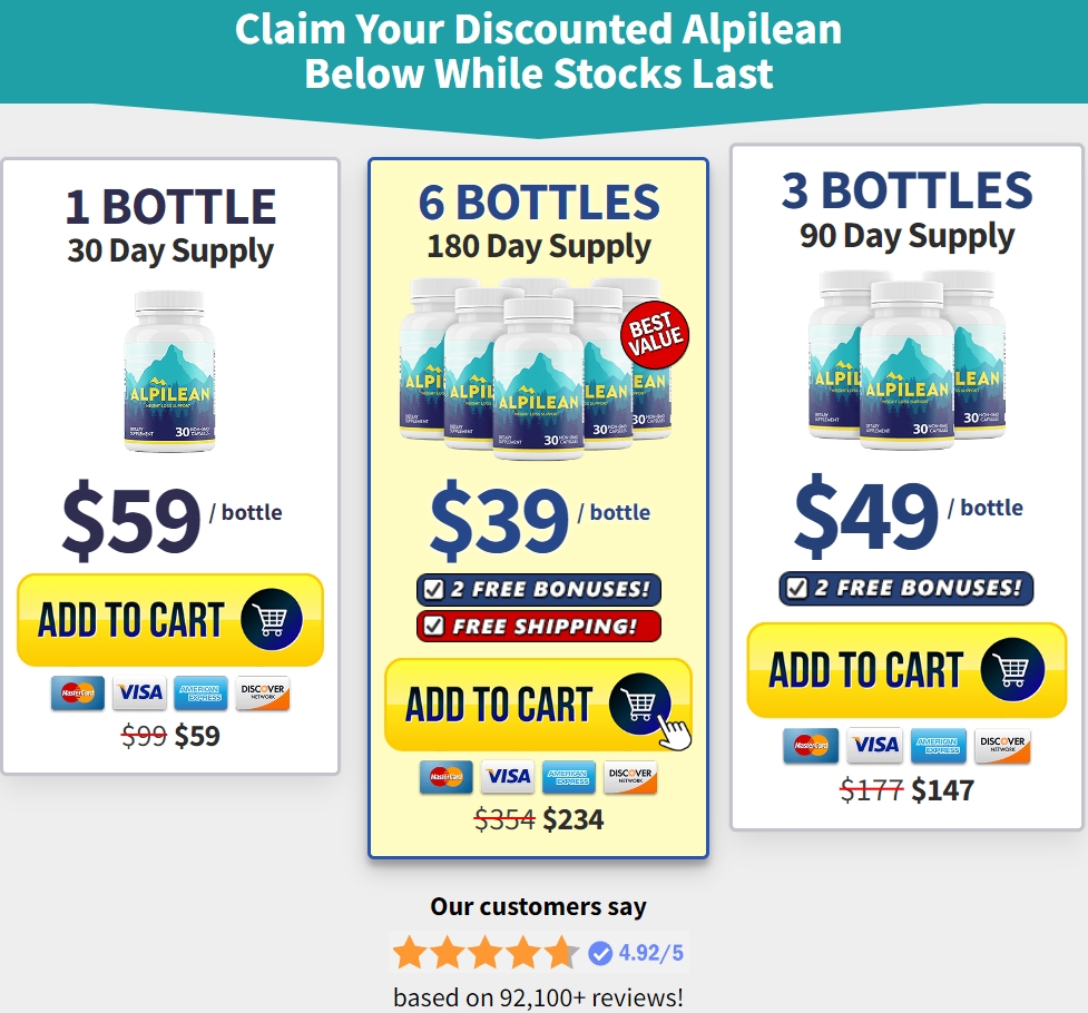 Alpilean Supplement Price Alpilean Supplement Price