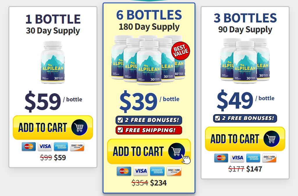 Alpilean Prices Alpilean Prices