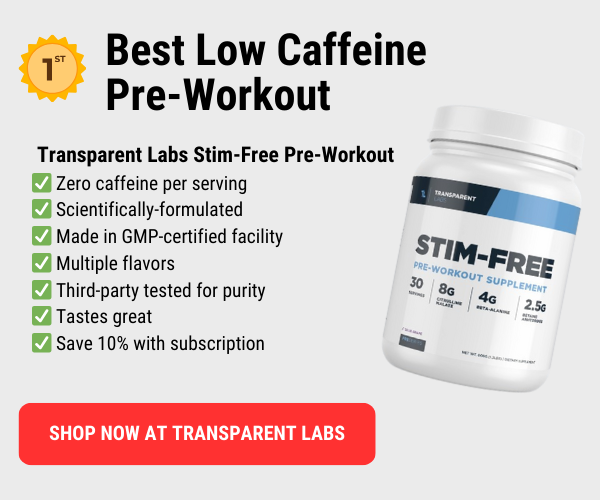 5 Best Low Caffeine PreWorkouts (According to Nutritionists)